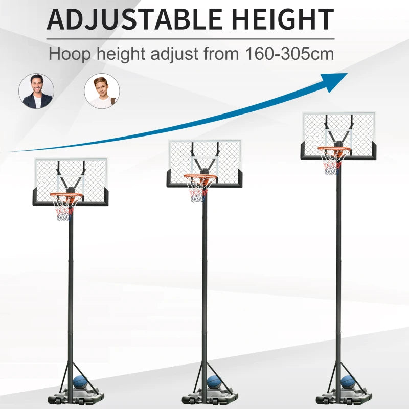 Outdoor Basketball Hoop - 2.60m Rim Height